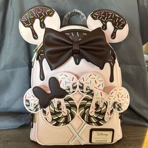Loungefly Disney Ice Cream Backpack - Pink and Brown